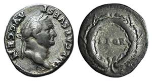 Vespasian (69-79). AR Denarius (18mm, 3.20g, ... 