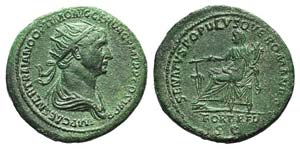 Trajan (98-117). Æ Dupondius (29mm, 14.09g, ... 