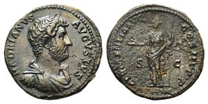 Hadrian (117-138). Æ As (27mm, 9.86g, 6h). ... 