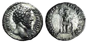 Marcus Aurelius (161-180). AR Denarius ... 