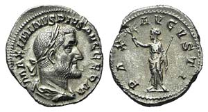 Maximinus I (235-238). AR Denarius (19mm, ... 