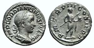 Gordian III (238-244). AR Denarius (18mm, ... 