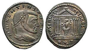 Maxentius (307-312). Æ Follis (27mm, 6.92g, ... 