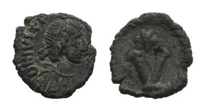 Justin II (565-578). Æ 5 Nummi (10mm, ... 