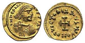 Heraclius (610-641). AV Tremissis (16mm, ... 