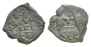 Heraclius (610-641). Æ 40 Nummi (27mm, ... 