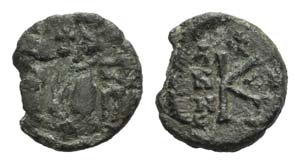 Heraclius (610-641). Æ 20 Nummi (15mm, ... 