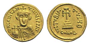 Constans II (641-668). AV Solidus (19mm, ... 