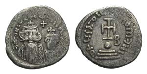 Constans II and Constantine IV (641-668). AR ... 