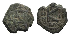 Constans II (641-668). Æ 20 Nummi (17mm, ... 