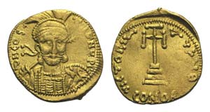 Constantine IV (668-685). AV Solidus (19mm, ... 