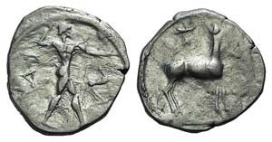 Bruttium, Kaulonia, c. 475-425 BC. AR Stater ... 