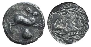 Sicily, Messana, c. 420-413 BC. AR Litra ... 