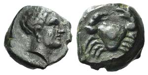 Sicily, Motya, c. 400-397 BC. Æ (10mm, ... 