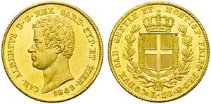 Carlo Alberto (1831-1849) - 20 Lire - 1849 G ... 