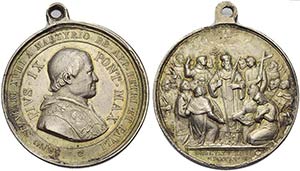 PAPALI - Pio IX (1846-1866) - Medaglia  Ø: ... 