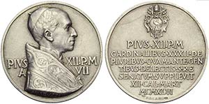 PAPALI - Pio XII (1939-1958) - Medaglia - A. ... 