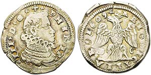 MESSINA - Filippo III (1598-1621) - 4 Tarì ... 