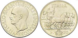 Vittorio Emanuele III (1900-1943) - 20 Lire ... 