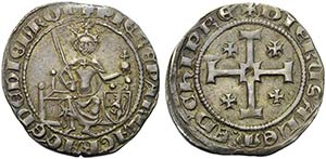 CIPRO - Pietro II (1369-1382) - Grosso - ... 