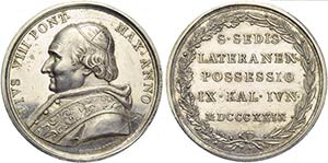 PAPALI - Pio VIII (1829-1830) - Medaglia - ... 