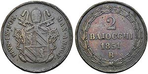BOLOGNA - Pio IX (1846-1866) - 2 Baiocchi - ... 