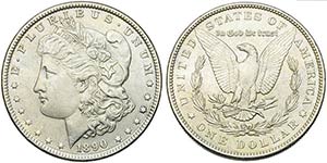 U.S.A. -  - Dollaro - 1890 - Morgan   - AG ... 