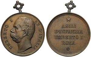 SAVOIA - Umberto I (1878-1900) - Medaglia - ... 
