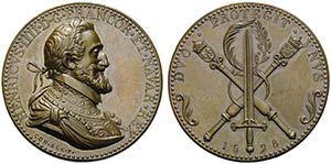 FRANCIA - Enrico IV (1589-1610) - Medaglia - ... 