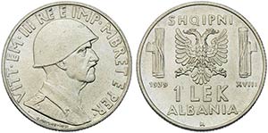 Albania - Lek - 1939 XVIII   - AC Pag. 996; ... 