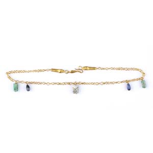 Roman gold, sapphire and emerald necklace2nd ... 
