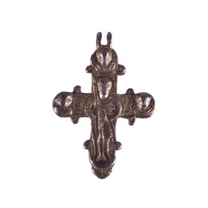 Silver gilt pendant cross 12th century ... 