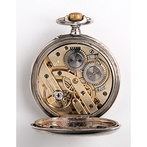 Solid  800‰ Silver pocket watch, ... 