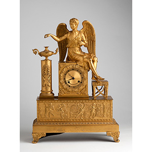 A French Gilt-Bronze table clock, mid 19th ... 