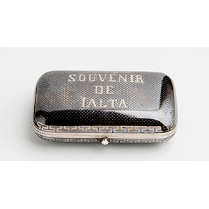 Rare Silver and Niello Snuff box, MOSCOW ... 