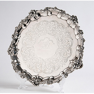 Attractive  Sterling Siver (925‰) Salver,  ... 