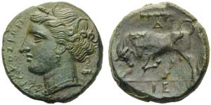 Sicily, Syracuse, Bronze under tyrant Hieron ... 