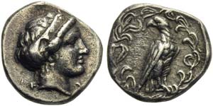 Elis, Olympia, Stater, ca. 363-323 BC; AR (g ... 