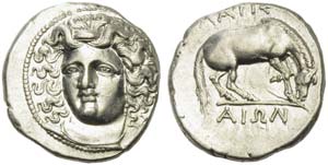 Thessaly, Larissa, Drachm, ca. 356-342 BC; ... 
