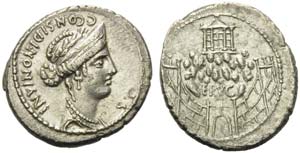 C. Considius Nonianus, Denarius, Rome, 57 ... 