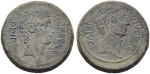 C. Caesar Octavianus, Bronze, Uncertain mint ... 