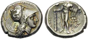 Lucania, Herakleia, Stater, ca. 281-278 BC; ... 