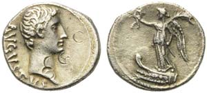 Augustus (27 BC - AD 14), Quinarius, North ... 