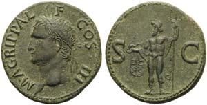 Agrippa, As struck under Gaius, Rome, ca. AD ... 