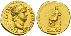 Nero (54-68), Aureus, Rome, ca. AD 65-68; AV ... 