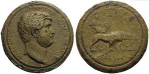 Hadrian (117-138), Medallion, Rome, AD ... 