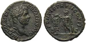 Geta (209-212), As, Rome, AD 210; AE (g ... 