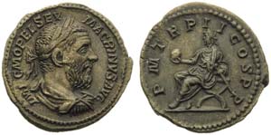 Macrinus (217-218), Denarius, Rome, ca. AD ... 