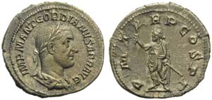 Gordian I (238), Denarius, Rome, March - ... 
