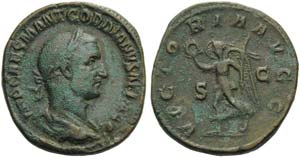 Gordian I (238), Sestertius, Rome, March - ... 